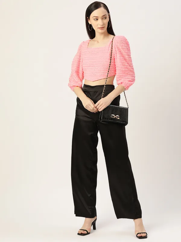 Pink_Georgette_Solid_top
