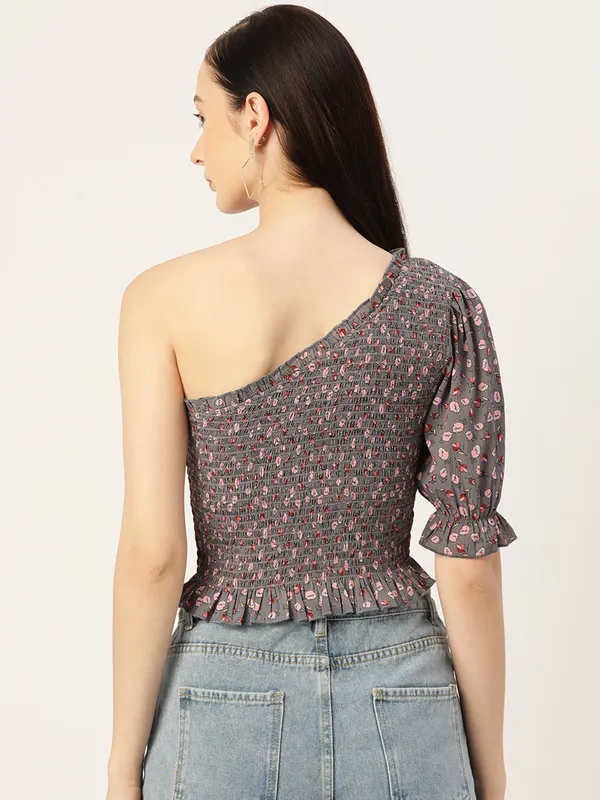 Grey_Georgette_Printed_top