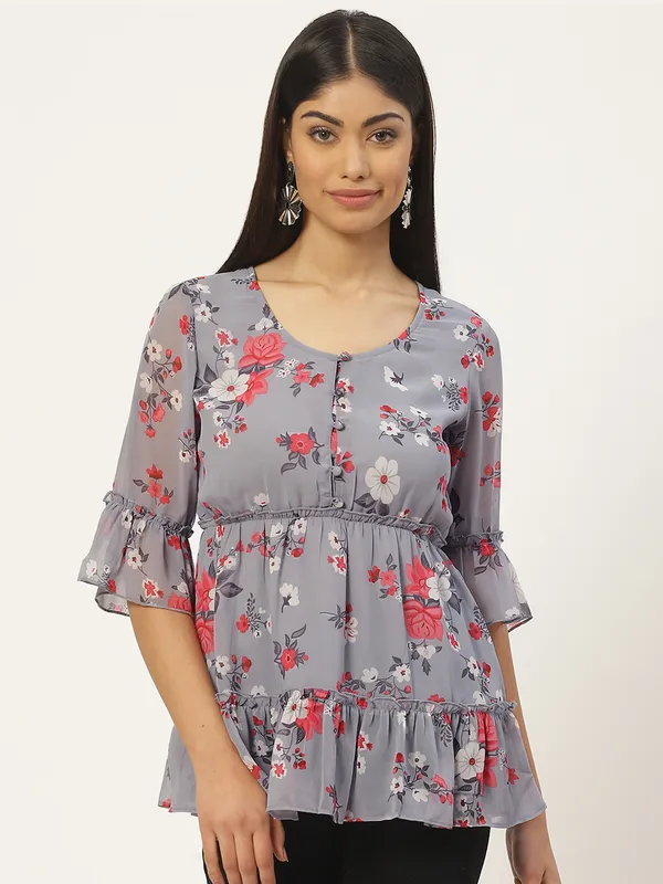 Multicolor_Georgette_Printed_top