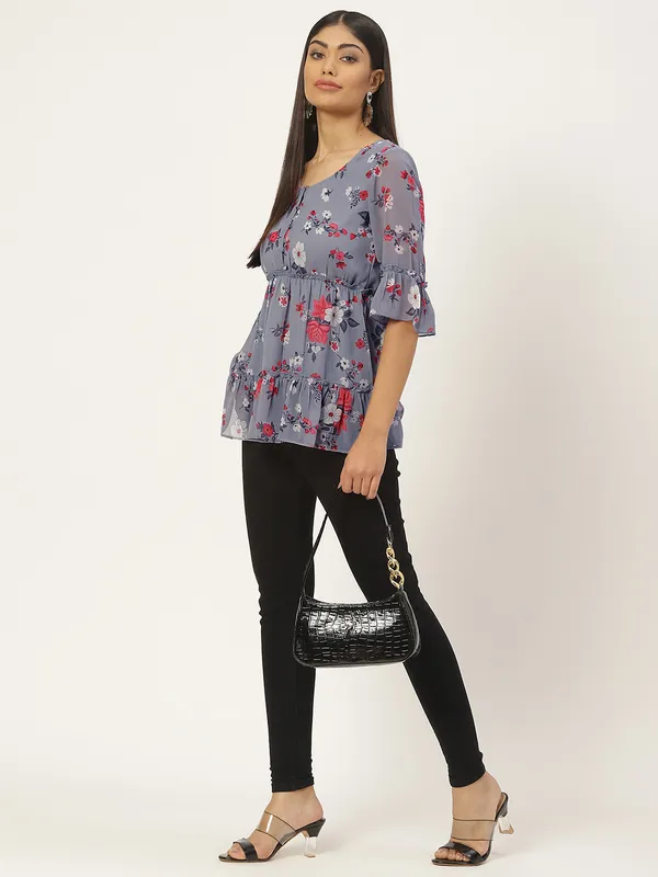 Multicolor_Georgette_Printed_top