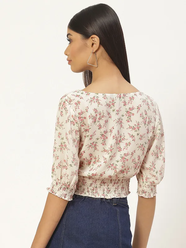 White_Georgette_Printed_top