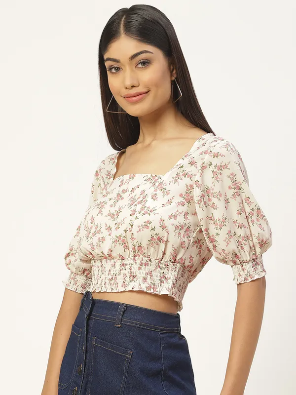 White_Georgette_Printed_top