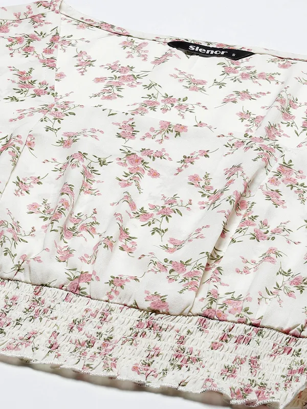 White_Georgette_Printed_top