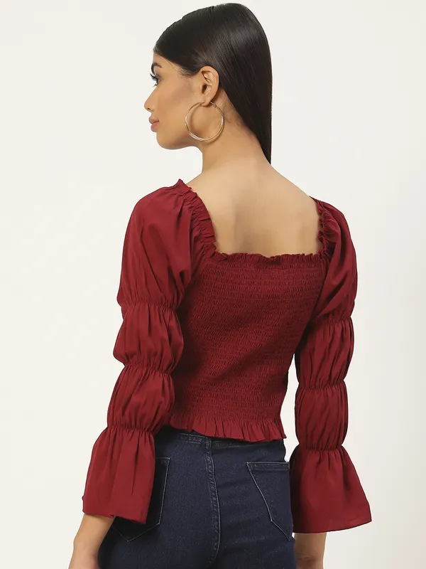 Maroon_Crepe_Self_Design_top