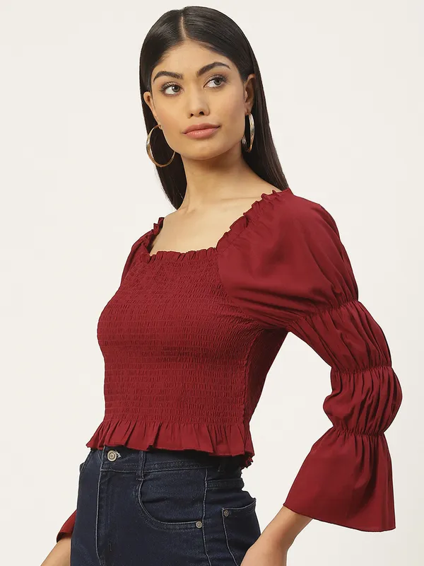 Maroon_Crepe_Self_Design_top