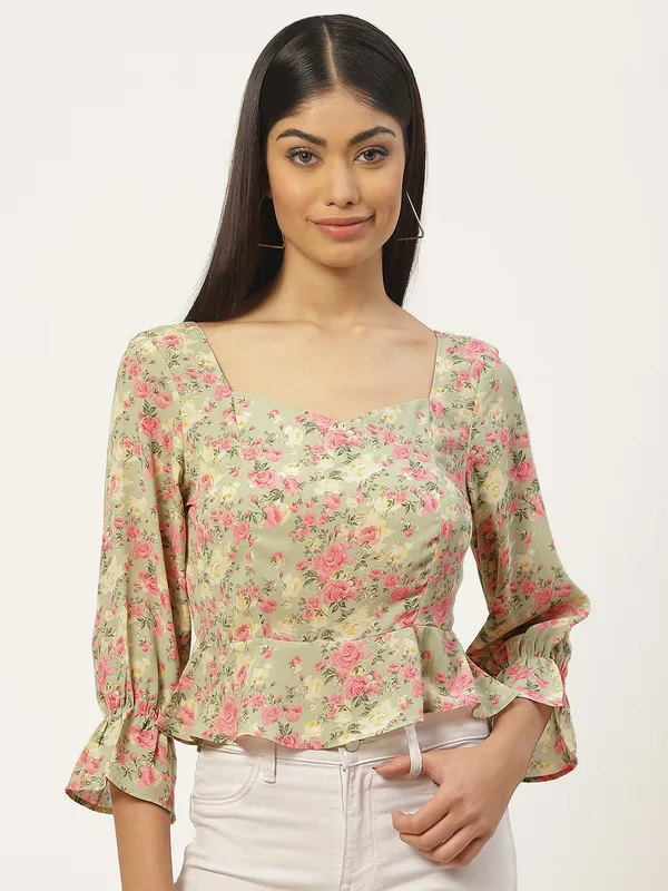 Multicolor_Georgette_Printed_top