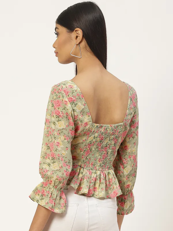 Multicolor_Georgette_Printed_top