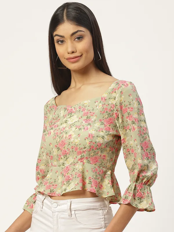 Multicolor_Georgette_Printed_top