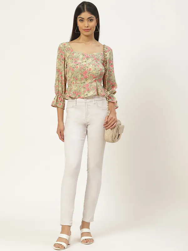 Multicolor_Georgette_Printed_top