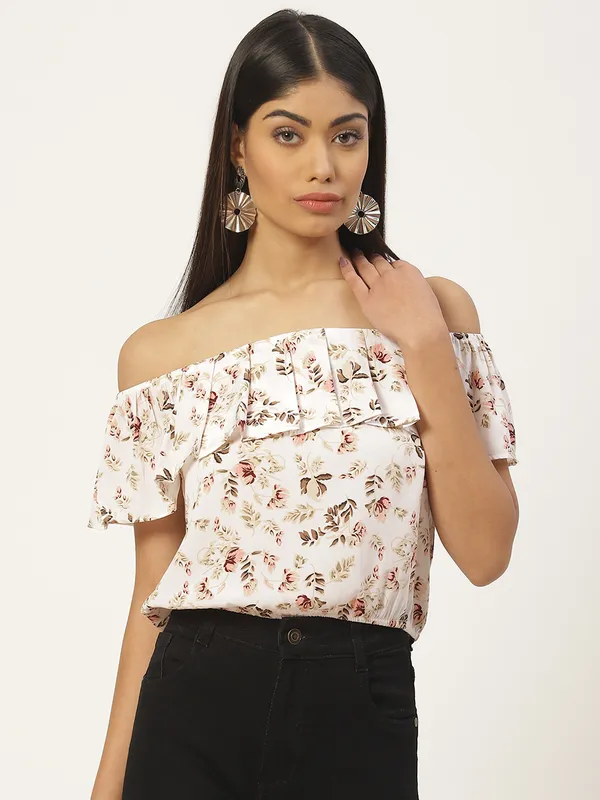 White_Georgette_Printed_top