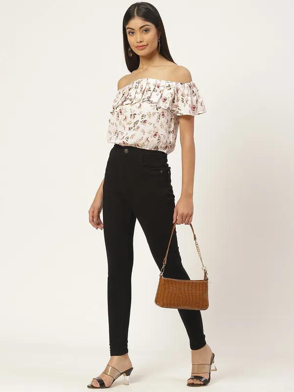 White_Georgette_Printed_top