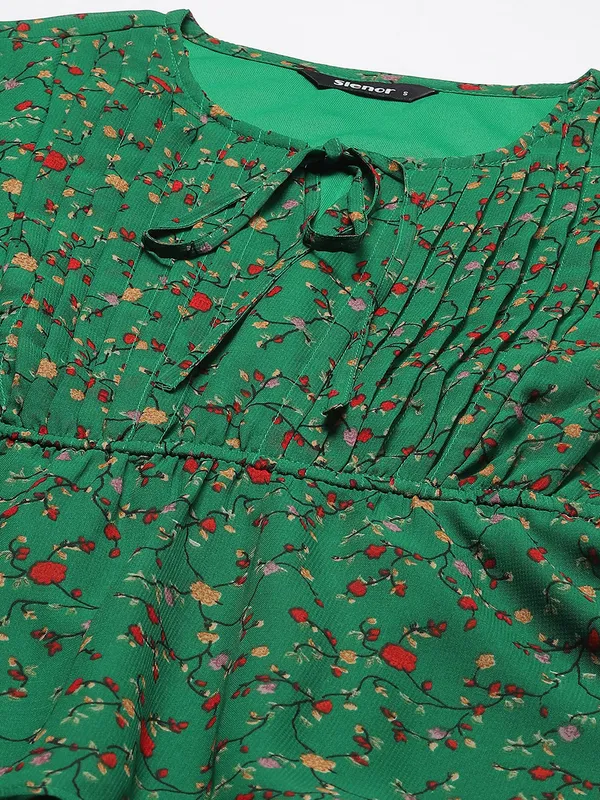 Green_Georgette_Printed_top