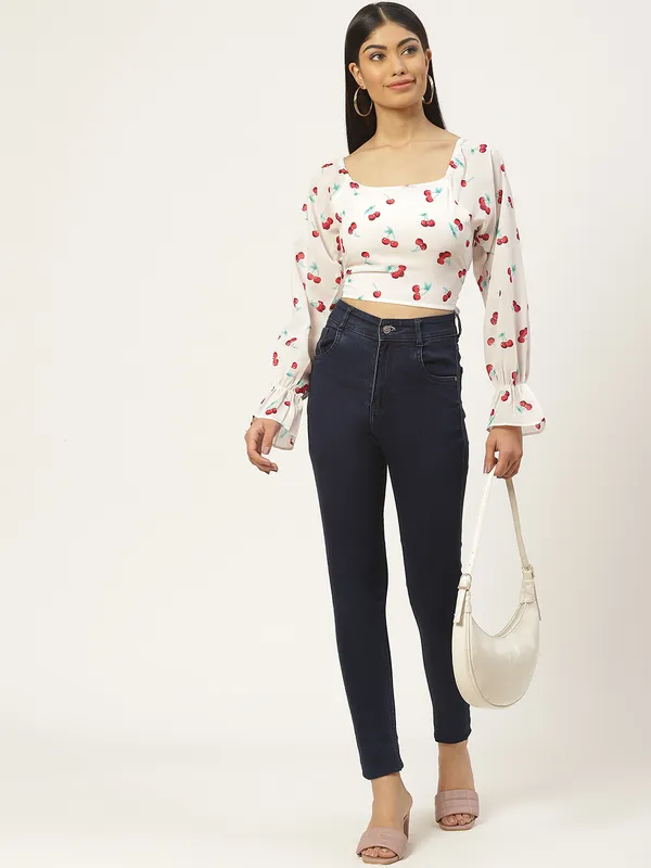White_Crepe_Printed_top