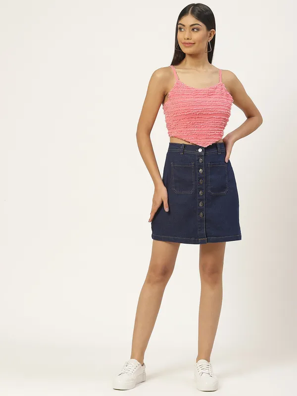 Pink_Georgette_Solid_top