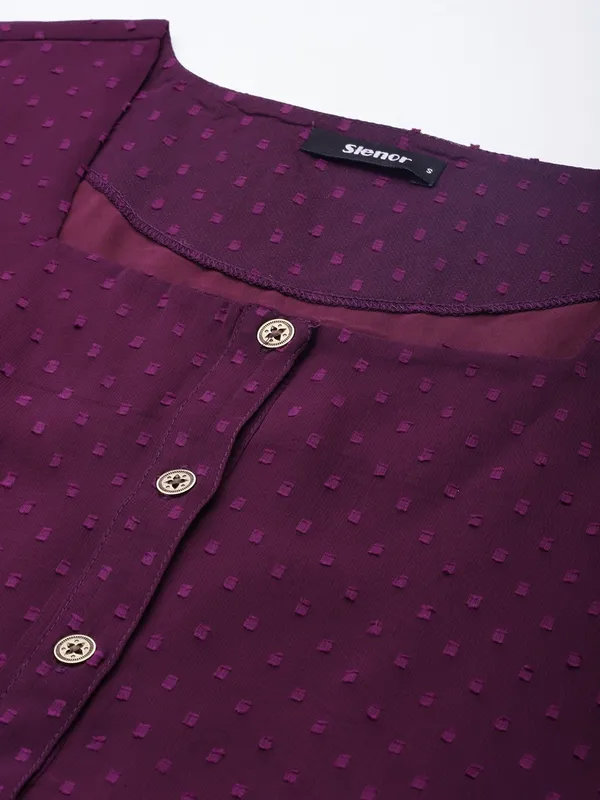 Purple_Georgette_Self_Design_top