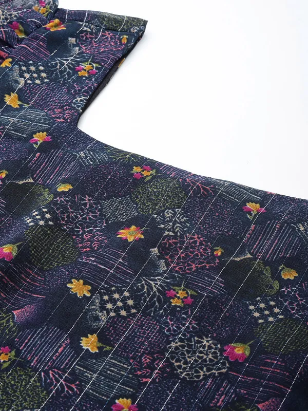Blue_Georgette_Printed_top