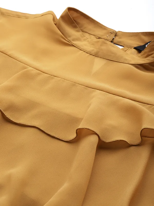 Yellow_Georgette_Solid_top