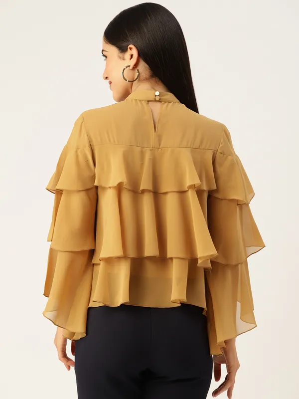 Yellow_Georgette_Solid_top