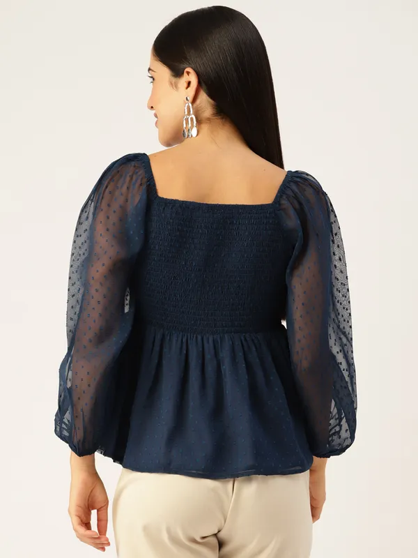 Navy_Blue_Georgette_Self_Design_top