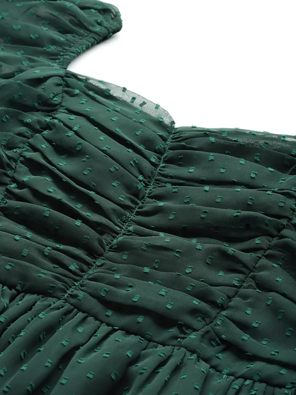 DarkGreen_Georgette_Self_Design_top