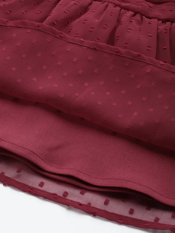 Red_Georgette_Self_Design_top