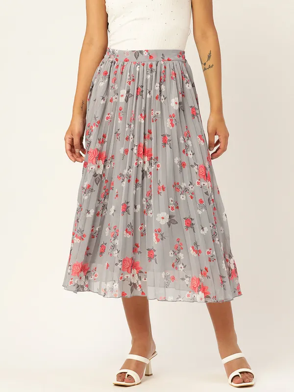Grey_Georgette_Floral_Print_skirt