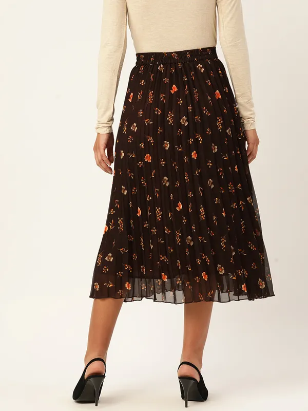 Brown_Georgette_Floral_Print_skirt