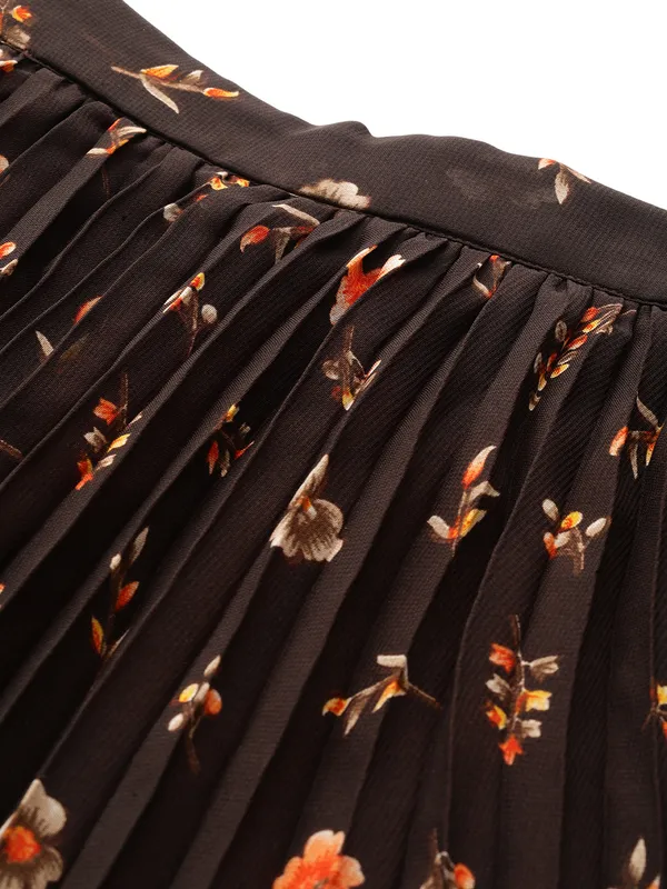 Brown_Georgette_Floral_Print_skirt