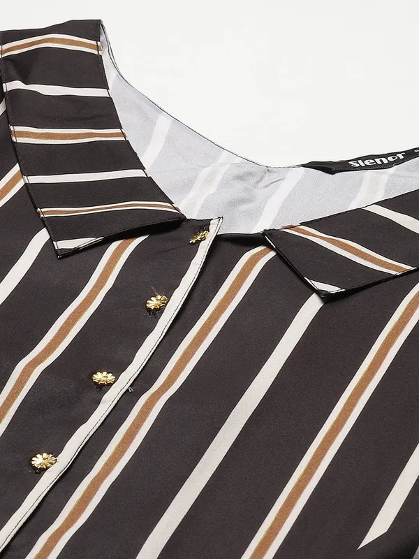Multicolor_Polyester_Striped_top