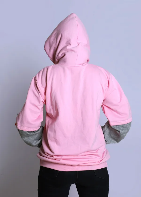 Unisex_Baby_Pink-Grey_Doctor_Sleeved_Hoodie