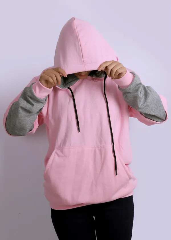 Unisex_Baby_Pink-Grey_Doctor_Sleeved_Hoodie