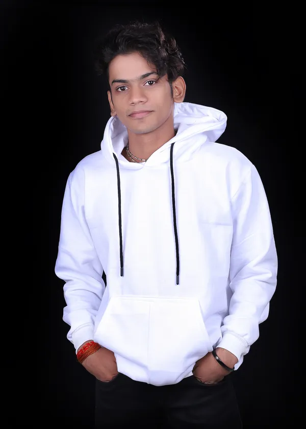 Unisex_Solid_Pearl_White_Hoodie