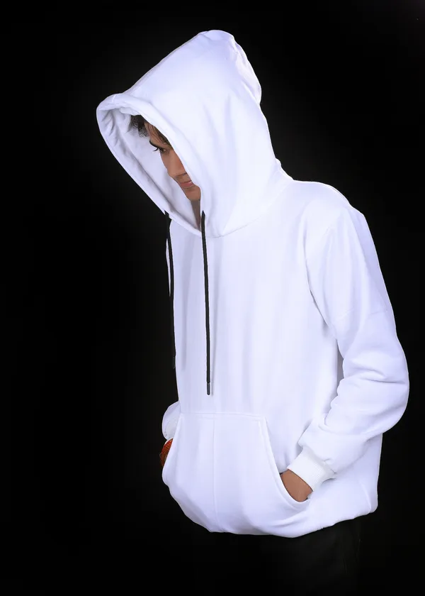 Unisex_Solid_Pearl_White_Hoodie
