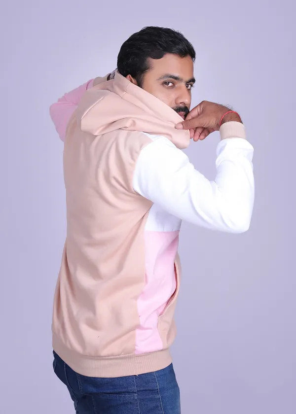 Unisex_Quard_Parted_Pink_Hoodie