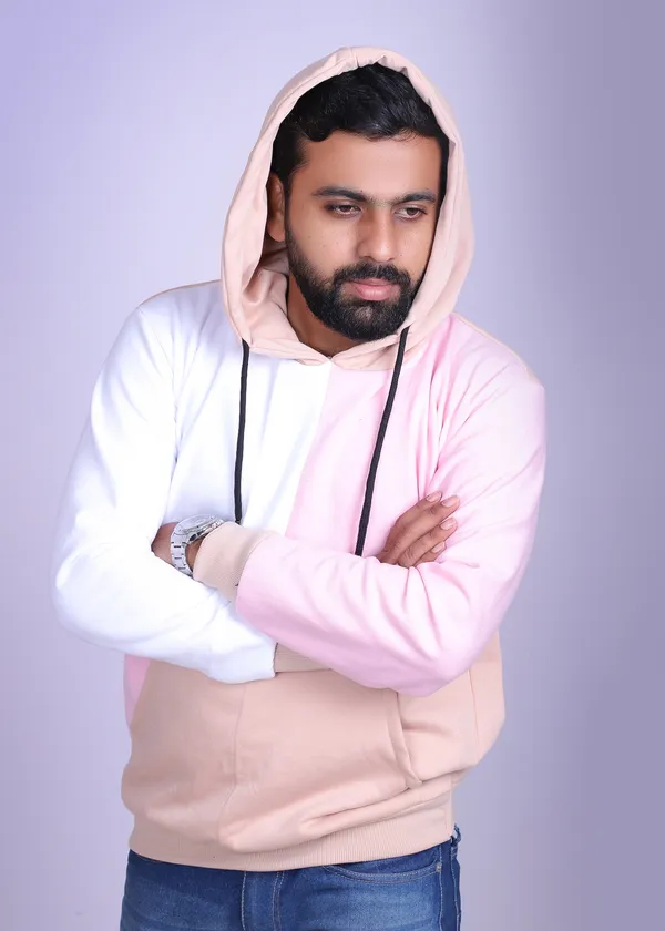 Unisex_Quard_Parted_Pink_Hoodie