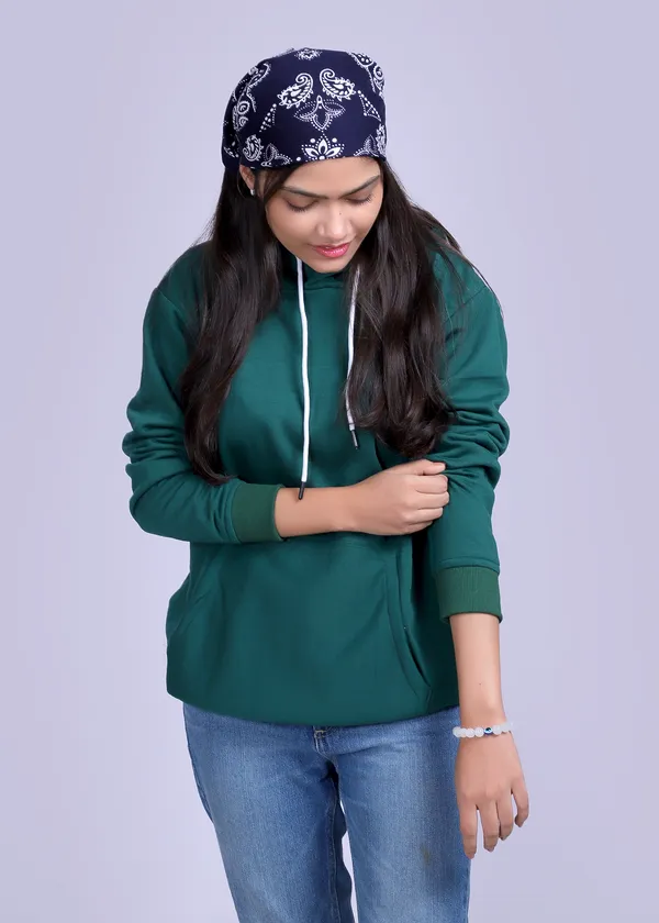 Unisex_Solid_Sacramento_Green_Hoodie