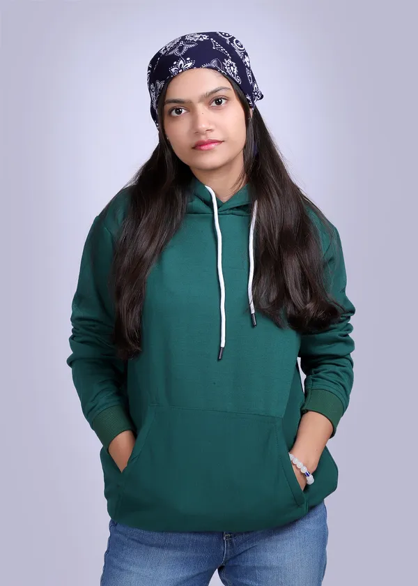 Unisex_Solid_Sacramento_Green_Hoodie