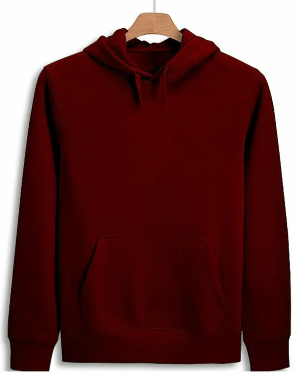 Unisex_Solid_Maroon_Hoodie
