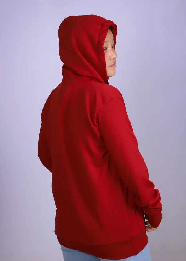 Unisex_Solid_Red_Hoodie