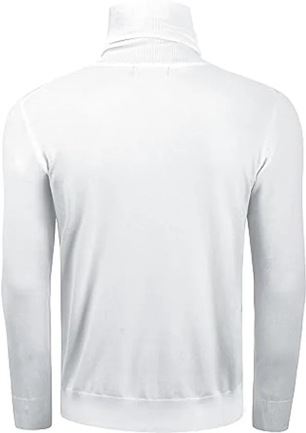 White_High_Neck_T-_Shirt