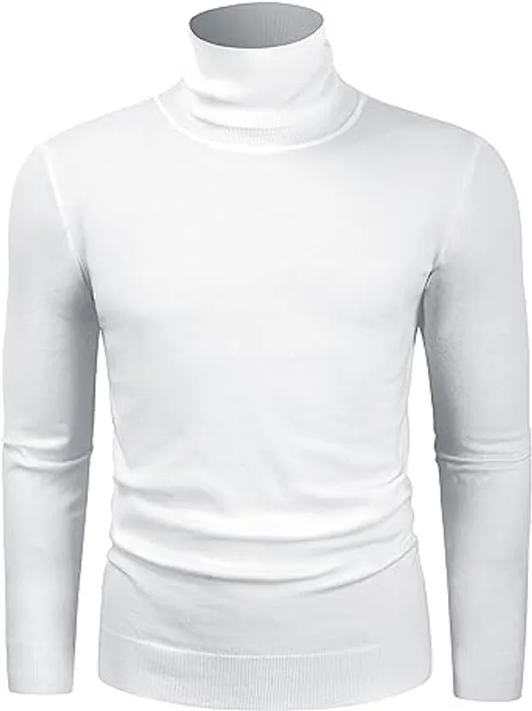 White_High_Neck_T-_Shirt