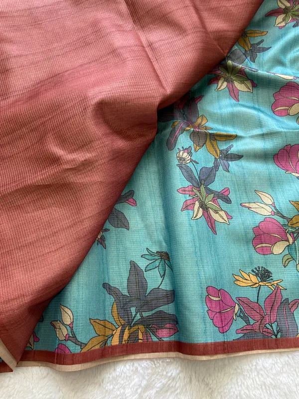 Mishti_Coffee_Brown_–_Mithai_Sweet_Aesthetic_Edit_for_You_|_Soft_Tussar_Silk_Saree_with_Print,_Zari_Line_Saree_&_Print_Blouse_with_Tassels
