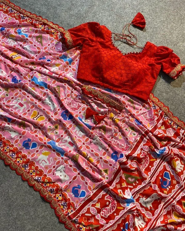 Animale_Pink_–_Animal_Print_Diwali_Special_|_Soft_Satin_Silk_Saree_with_Digital_Print,_Ready-Made_Blouse_with_Hip_Belt