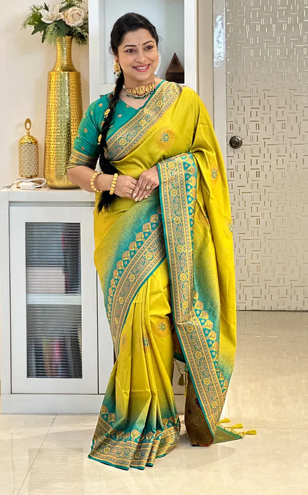Jenni_Yellow_–_Wedding_Special_|_Premium_Soft_Banarasi_Silk_Saree_with_Weaving_Pattern,_Pallu_&_Border,_Weaving_Blouse_with_Tassels