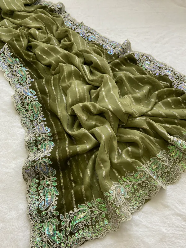 Zivah_Green_–_Diwali_Special_|_Kajju_Katri_Pedding_Saree_with_Embroidery_&_Sequence_Work,_Cutwork_Border_&_Heavy_Embroidery_&_Sequence_Work_Blouse