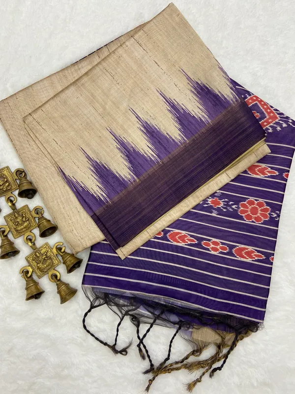 Kiara_Purple_–_Navratri_Special_|_Soft_Tussar_Silk_Saree_with_Blouse_Piece