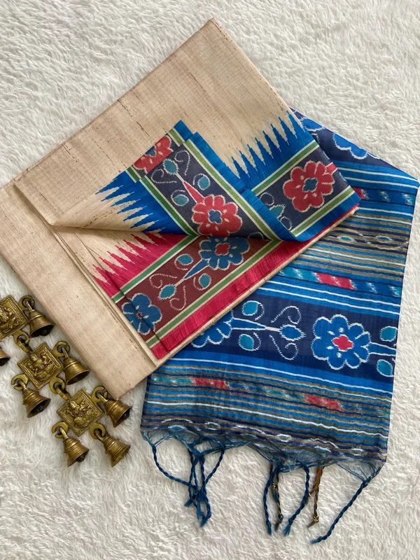 Aditi_Blue_–_Boundless_Navratri_Special_|_Soft_Tussar_Silk_Saree_with_Blouse_Piece