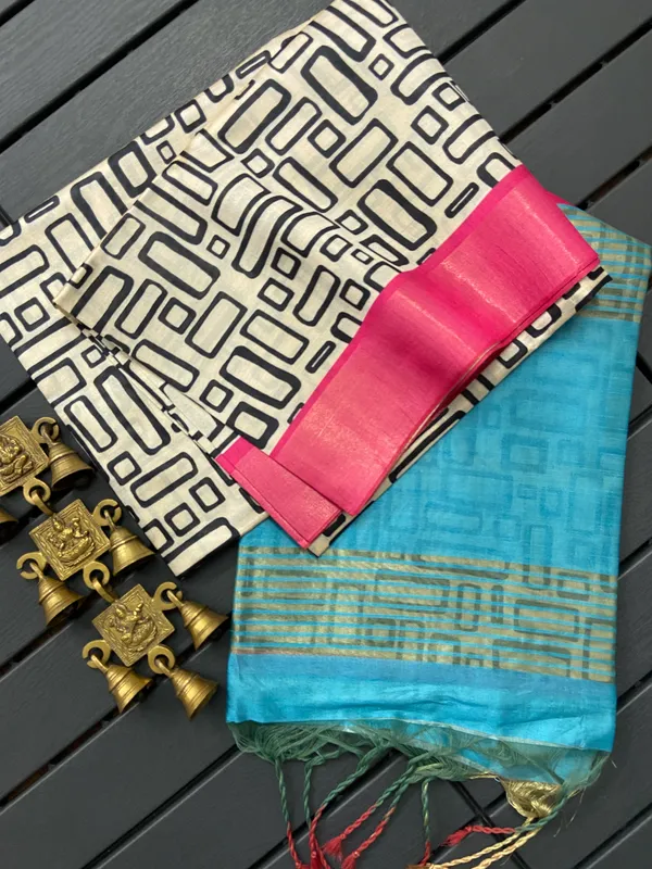 Sapchidi_Sky_Blue_–_Navratri_Special_|_Soft_Tussar_Silk_Saree_with_Blouse_Piece