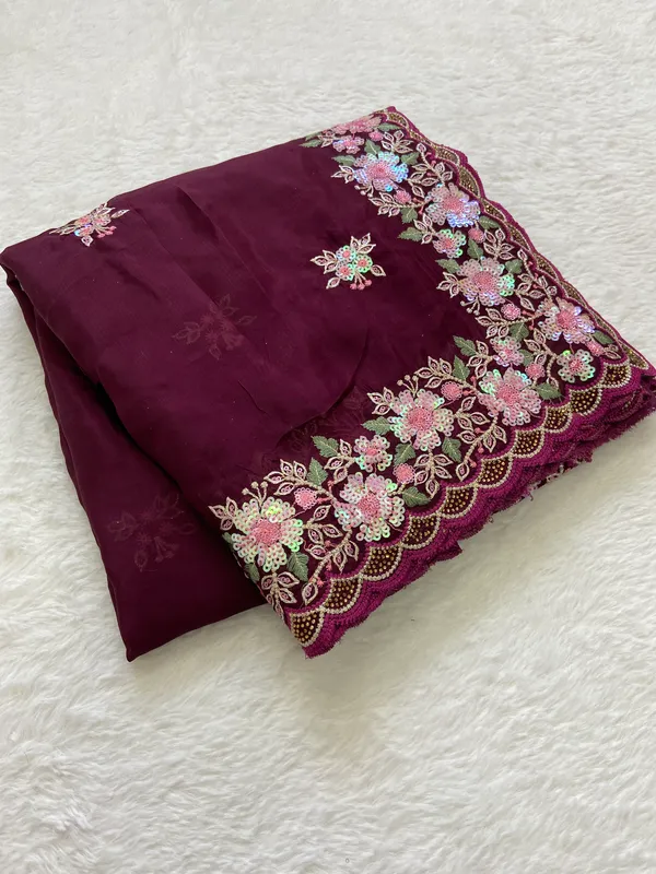 Priya_Wine_–_Beloved_Diwali_Special_|_Soft_Heavy_Blooming_Organza_Saree_with_Embroidery_&_Sequence_&_Siroski_Work,_Cutwork_Border_&_Heavy_Embroidery