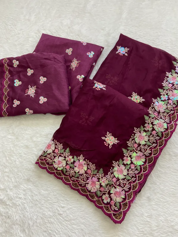 Priya_Wine_–_Beloved_Diwali_Special_|_Soft_Heavy_Blooming_Organza_Saree_with_Embroidery_&_Sequence_&_Siroski_Work,_Cutwork_Border_&_Heavy_Embroidery